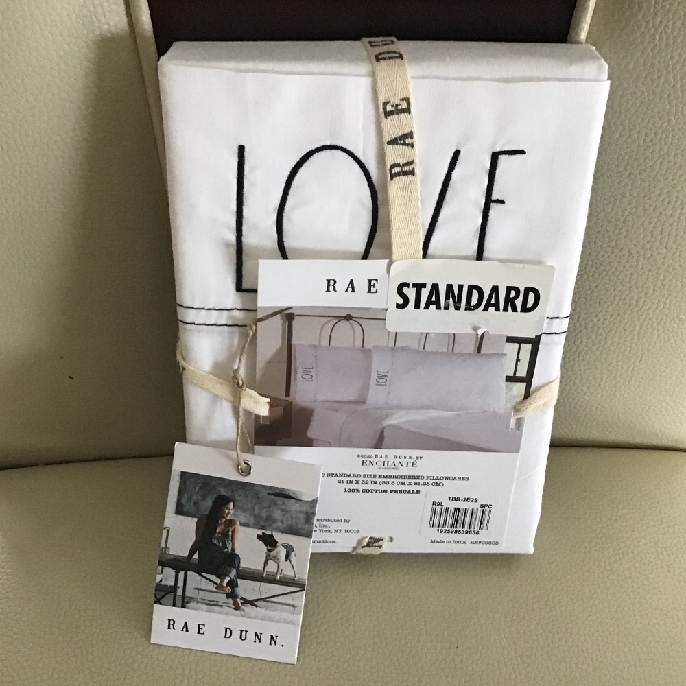 Rae Dunn Love pillow cases